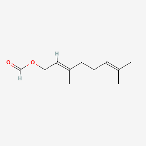 Chemical structure of Geranyl formate