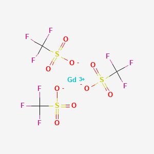 Chemical structure of Gadolinium(III) trifluoromethanesulfonate
