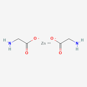 Chemical structure of Glycine Zinc Salt