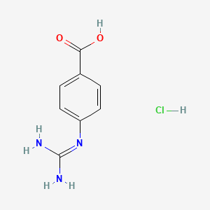 Chemical structure of 4-Guanidinobenzoic Acid Hydrochloride