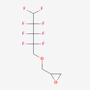 Chemical structure of Glycidyl 2,2,3,3,4,4,5,5-octafluoropentyl ether