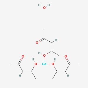 Chemical structure of Gadolinium(III) 2,4-pentanedionate hydrate