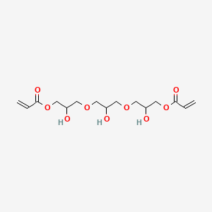 Chemical structure of Glycerol 1,3-diglycerolate diacrylate