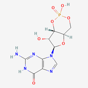 Chemical structure of Guanosine 3′,5′-cyclic monophosphate