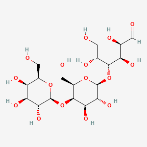 Chemical structure of 4-Galactosyllactose