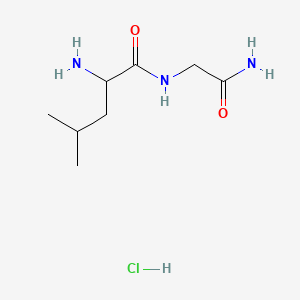 Chemical structure of Gly-Leu-NH2?HCl