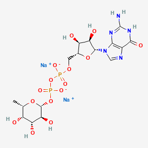 Chemical structure of GDP-L-fucose disodium salt
