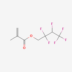 Chemical structure of 2,2,3,4,4,4-Hexafluorobutyl methacrylate