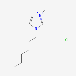 Chemical structure of 1-Hexyl-3-methylimidazolium chloride