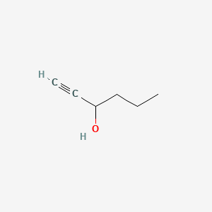 Chemical structure of 1-Hexyn-3-ol