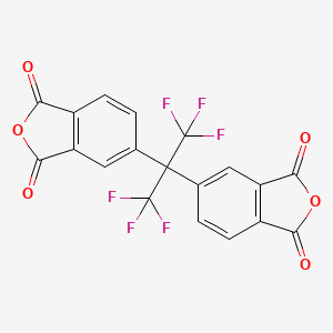 Chemical structure of 4,4′-(Hexafluoroisopropylidene)diphthalic anhydride