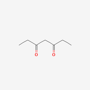 Chemical structure of 3,5-Heptanedione