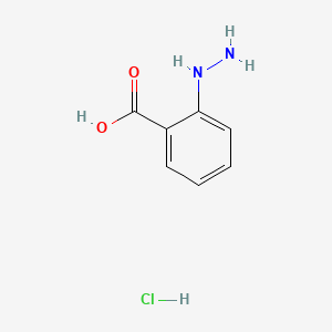 Chemical structure of 2-Hydrazinobenzoic acid hydrochloride