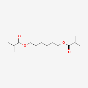 Chemical structure of 1,6-Hexanediol dimethacrylate