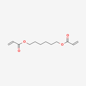 Chemical structure of 1,6-Hexanediol diacrylate