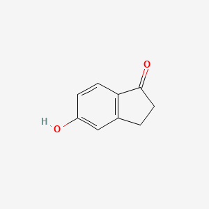 Chemical structure of 5-Hydroxy-1-indanone