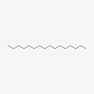 Chemical structure of Hexadecane