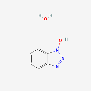 Chemical structure of 1-Hydroxybenzotriazole hydrate
