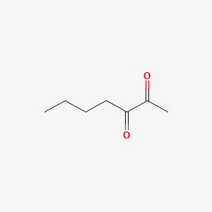 Chemical structure of 2,3-Heptanedione