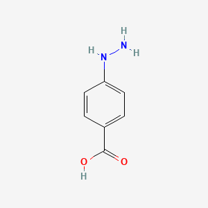 Chemical structure of 4-Hydrazinobenzoic acid