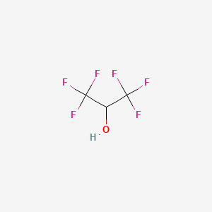 Chemical structure of 1,1,1,3,3,3-Hexafluoro-2-propanol