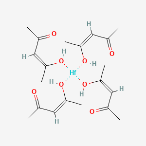 Chemical structure of Hafnium acetylacetonate
