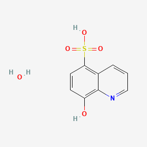 Chemical structure of 8-Hydroxy-5-quinolinesulfonic acid hydrate