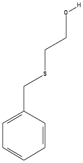 Chemical structure of 2-Hydroxyethyl-benzyl sulphide