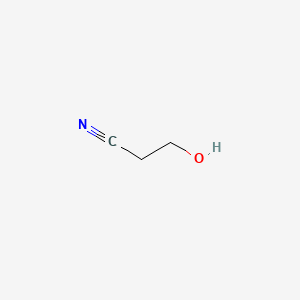 Chemical structure of Hydracrylonitrile