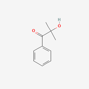 Chemical structure of 2-Hydroxy-2-methylpropiophenone