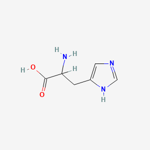 Chemical structure of DL-Histidine