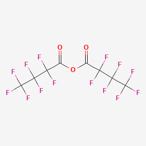 Chemical structure of Heptafluorobutyric anhydride