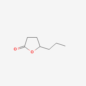 Chemical structure of γ-Heptalactone