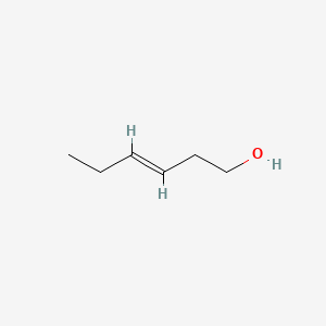 Chemical structure of trans-3-Hexen-1-ol