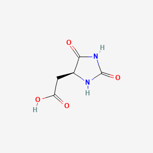 Chemical structure of Hydantoin-5-acetic acid