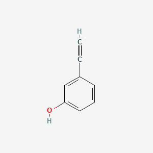 Chemical structure of m-Ethynylphenol