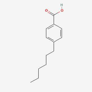 Chemical structure of 4-Hexylbenzoic acid