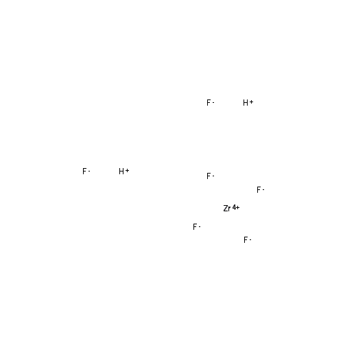 Chemical structure of Hexafluorozirconic acid solution