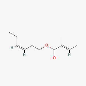 Chemical structure of cis-3-Hexenyl tiglate