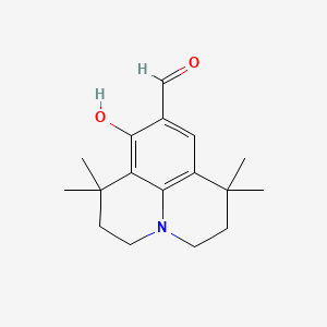 Chemical structure of 8-Hydroxy-1,1,7,7-tetramethyljulolidine-9-carboxaldehyde