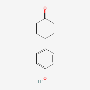 Chemical structure of 4-(4-Hydroxyphenyl)cyclohexanone