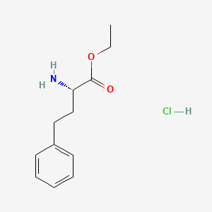 Chemical structure of L-Homophenylalanine ethyl ester hydrochloride