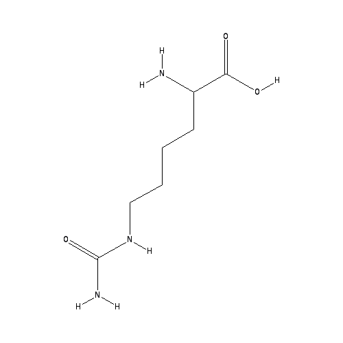 Chemical structure of DL-Homocitrulline
