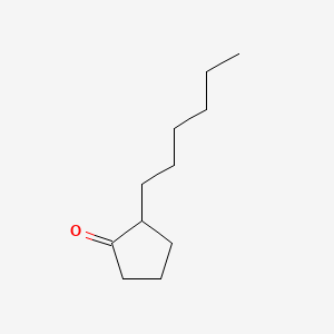 Chemical structure of 2-Hexylcyclopentanone