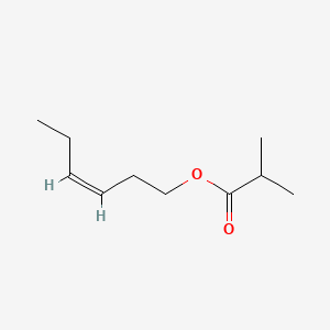 Chemical structure of cis-3-Hexenyl isobutyrate