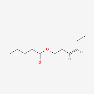 Chemical structure of Hexenyl valerate, (3Z)-