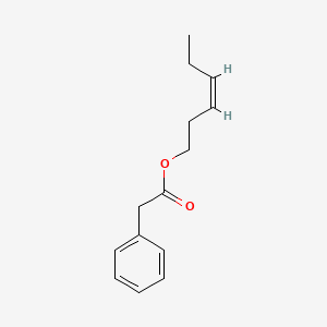 Chemical structure of cis-3-Hexenyl phenylacetate