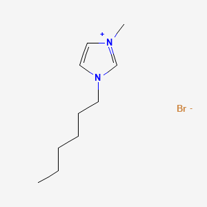 Chemical structure of 1-Hexyl-3-methylimidazolium Bromide