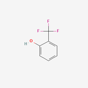 Chemical structure of 2-Trifluoromethylphenol