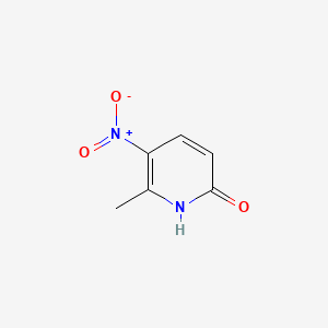 Chemical structure of 2-Hydroxy-6-methyl-5-nitropyridine